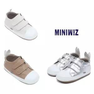 [미니위즈](광주신세계)  돌아기 신발 위즈스타 벨크로 (실버,크림,베이지) MZKCG1TSST21