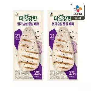 [CJ제일제당]더건강한 닭가슴살 통살 페퍼 100g x2개