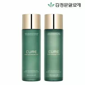[김정문알로에] 큐어 하이드라 수딩 스킨+로션 기초세트 (1세트)