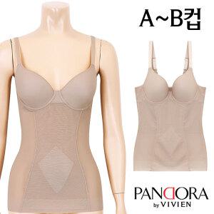 [판도라by비비안]누디 소프트 풀컵몰드 보정쉐이퍼 치마올인원1종(PBT3737)75A~90B