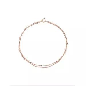 [롯데백화점]로이드 [GB] 아즈키링크 체인 두 줄 14K GOLD 팔찌 LWB18098G
