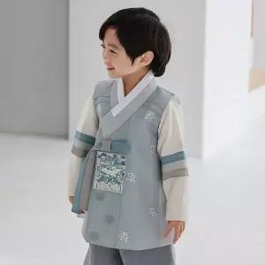 [보리보리/하랑한복]하랑한복 귀공랑 어린이 돌복 유아 아동 고급 남아 한복 세트