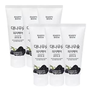 [해피바스] [해피바스] 해피바스 대나무숯 피지흡착 클렌징폼 200g x6