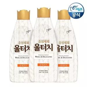 [피죤]울터치 중성세제 소프트펄 1L 용기 x 3개