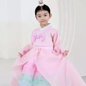 [보리보리/하랑한복]하랑한복 보석랑 유아 아동 돌복 전통 어린이 명절 여아 한복 세트