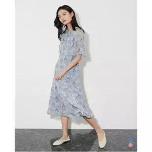 [올리비아로렌]데일리스트 A라인 쉬폰프린트 원피스MDBOA4M4191