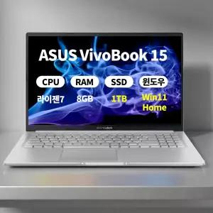 [오늘출발][4종선물] ASUS 비보북 15 M1502YA-BQ615 WIN11 8GB 1TB 마우스+액정필름+키스킨 ERW