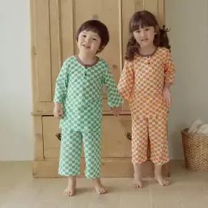 [최대25%혜택] 스티치(오렌지) 7부 잠옷