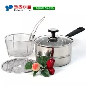 키친아트 스테인레스 찜국수냄비(찜기)16CM