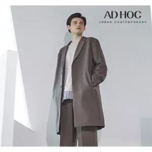 남성 싱글 브레스티드 베이직 코트(HX9HC10)