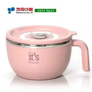 키친아트 라팔 스테인레스라면기2P 2개(핑크)