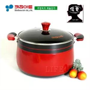 키친아트 신비(信費)투톤경질냄비 28CM곰통