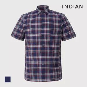 [INDIAN] 린넨블랜드 체크셔츠_MITNS3M3221