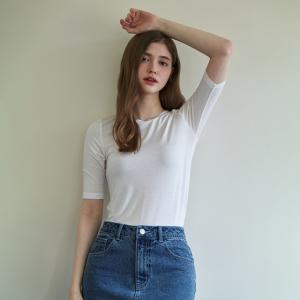 기본 슬림 5부 티셔츠 PQ7CH331