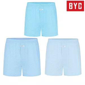 BYC 남성용 모시메리 박서 트렁크 유색3매 77
