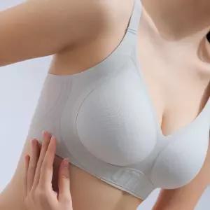 미미캐츠 숨쉬는 에어홀 패드 시원하게 받쳐주는 서포트 퓨징 노와이어 여성 브라 BR-872
