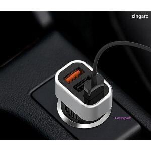 차량용휴대폰충전기 usb 급속 3구 고속 시거잭 허브 핸드폰 시가잭yza627