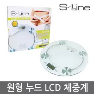 다와 에스라인 투명 전자식 체중계 원형체중계 초정밀
