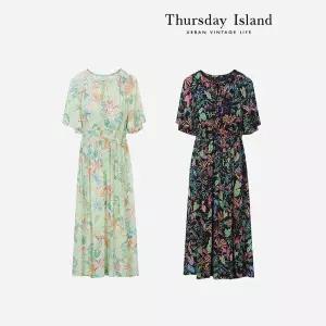 [Thursday Island] 하와이안 프린트 원피스(T234MOP240W)