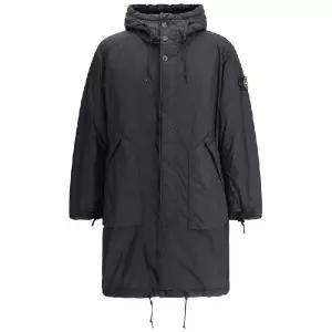 스톤 아일랜드 로고 패치 후드 드로스트링 코트 K2S157100003S0A23 V0029 TP948286210