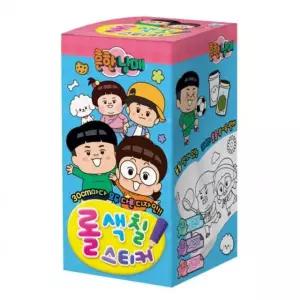 롤 색칠 스티커 학산문화사 흔한남매 스티커북