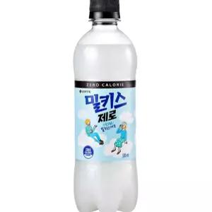 탄산음료 밀키스 제로 탄산 500ml 24PET 제로 탄산