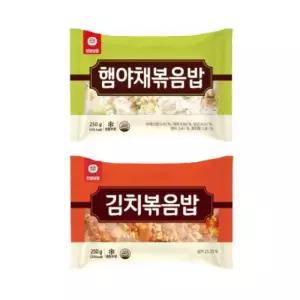 천일식품 볶음밥 250g x 10개 (햄야채5봉+김치5봉) 아이들간식