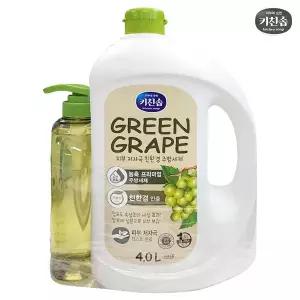 키친솝 피부 저자극 친환경 주방세제 4L 1개 + 리필 700ml 1개