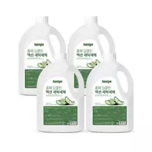 홈페 딥클린 액션 세탁세제 2.5L x 4개 대용량 일반 드럼 겸용 중성 베이킹소다