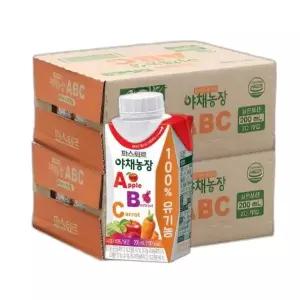 [롯데백화점]파스퇴르 파스퇴르 유기농 야채농장ABC 200ML 40입(6월24일발송됩니다)