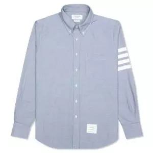톰브라운 THOM BROWNE 25 솔리드 플란넬 셔팅 4-바 네임택 스트레이트 핏 셔츠 MWL272A 05245 480)