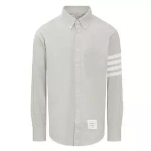 톰브라운 THOM BROWNE 25 솔리드 플란넬 셔팅 4-바 네임택 스트레이트 핏 셔츠 MWL272A 05245 035)