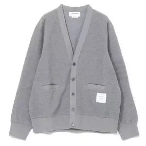 톰브라운 THOM BROWNE 25 코튼 4-바 브이넥 카디건 MJT513A J0191 055)