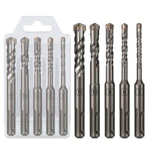 천공비트 SDS PLUS 생크 10 12mm 콘크리트 충격 해머 벽돌 초경 드릴 비트 시멘트 블록 벽용 110mm 길이