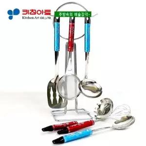 키친아트 러브리(LOVEIY) 키친툴(7PCS)걸이대포함
