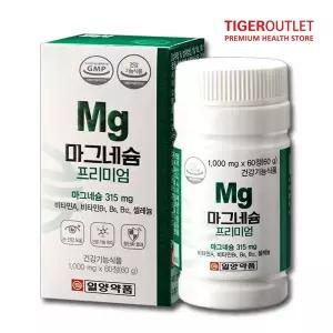 일양약품 마그네슘 프리미엄 x 60정 2개월분 산화마그네슘 315 비타민B 눈떨림 고함량 마그네슘정 영양제
