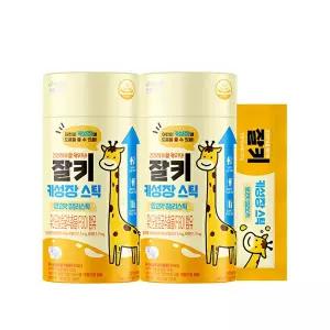 [빙그레][T] 빙그레 잘키 어린이 망고맛 젤리스틱 유산균발효굴추출물 FGO 14포 2박스 4주분