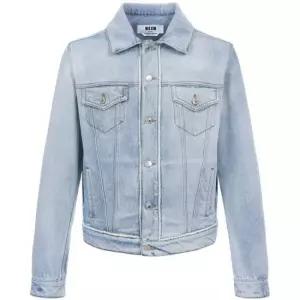MSGM MUST IT_ 엠에스지엠 25 라이트 블루 데님 자켓 3840MH233 257089 84)