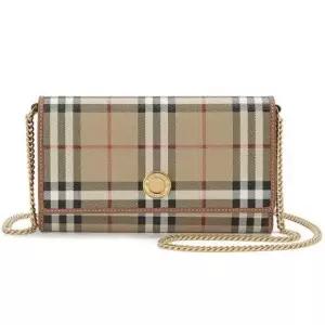 버버리 MUST IT_BURBERRY Chain strap check wallet 8070413) 체인 스트랩 체크 지갑)