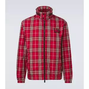 버버리 Burberry Check 테크니컬 블루종 재킷 TP571382219