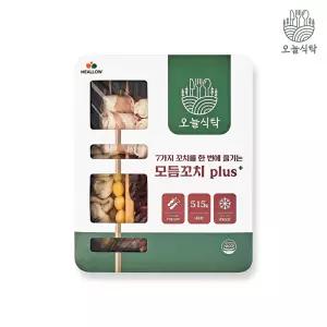 [오늘식탁 야키토리] 모둠 꼬치 515g, 1개, 닭꼬치 파닭 닭껍질 염통 캠핑음식 바베큐