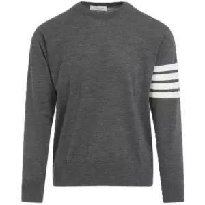 톰브라운 MUST IT_THOM BROWNE 26SS 파인 메리노 울 4-바 풀오버 니트 MKA002A Y1014 038)