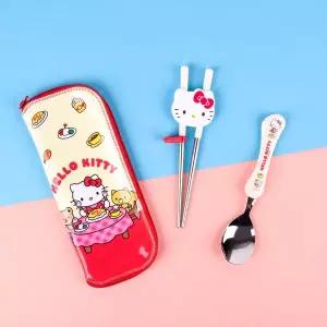 [보리보리/릴팡]릴팡 헬로키티 베이커 교정용젓가락스푼케이스세트 / HK7041