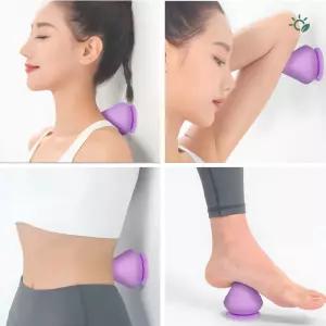셀프 마사지 흡착형 안마 볼 뭉친 어깨 등 발바닥 휴대용 지압