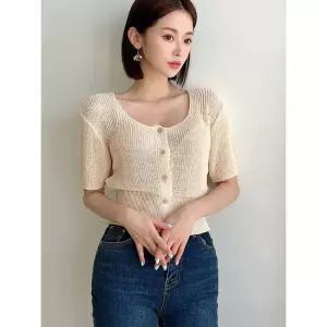 [모델리스트][정가119,000원] 비스코스 반팔 가디건 (MEMCD006)