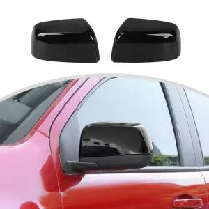 CheroCar 콜로라도 블랙 미러 커버, 백미러 사이드 미러 커버 장식 트림 키트 2014-2023 쉐보레 콜로라도