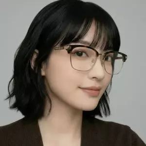 안경테 GG1439OK 002 명품 하금테 아시안핏 하바나 사각