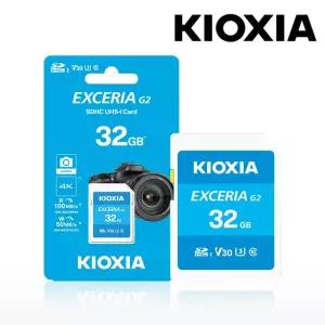 키오시아 G2 SD카드 4K 카메라 촬영 메모리카드 DSLR 미러리스 32GB