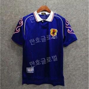 1998 일본 반팔 클래식 국대 상의 빈티지 레트로 유니폼