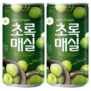 웅진 초록매실 매실 180ml x 60캔 30캔x2박스 매실음료 웅진초록매실 웅진매실